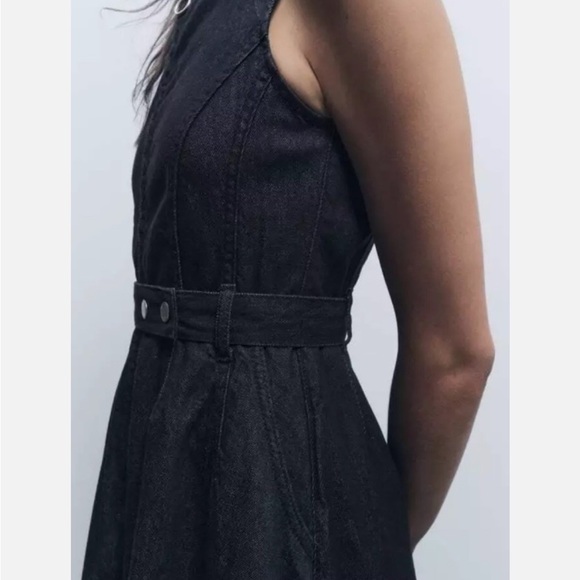 Zara Black High-Low A-Line Cocktail Dress - Picture 4 of 5